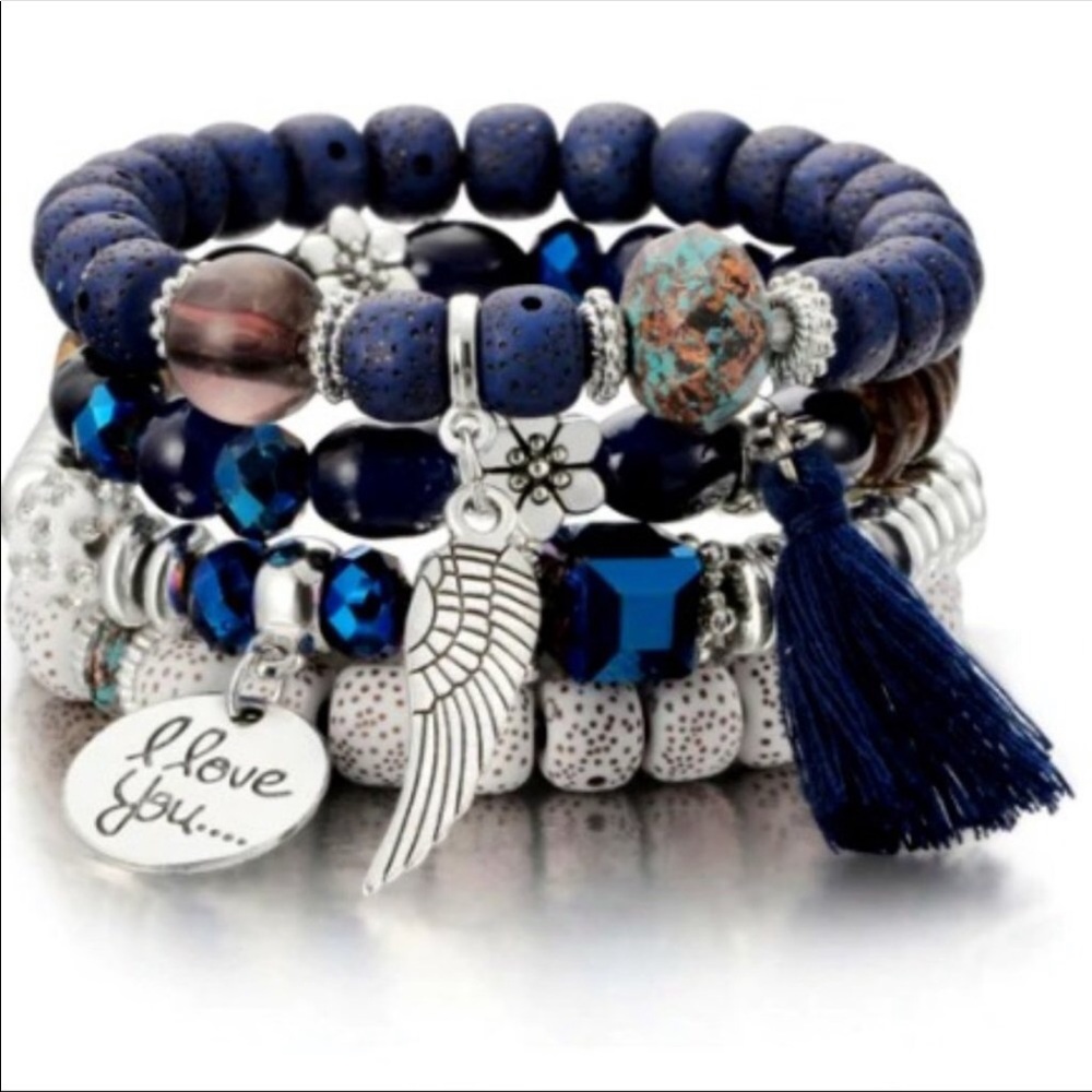 Royal Blue “I love you” Bracelets
